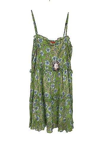 Oliphant Amalfi Lime Smocked Back Mini Casual Dress (view 1)