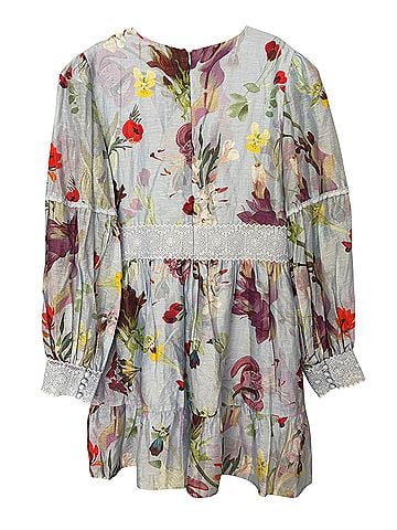 PatBO Lily Floral Plunge Mini Dress Casual Dress (view 2)