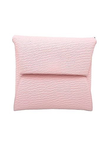 Hermès Hermes Bastia W stamp, 2024 model, women's wallet/coin case, leather, light pink. (view 1)