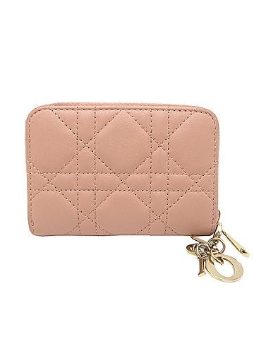Christian Dior Christian Dior Small Zip Women's Wallet/Coin Case S0985ONMJ-M49P Lambskin Pink (view 2)