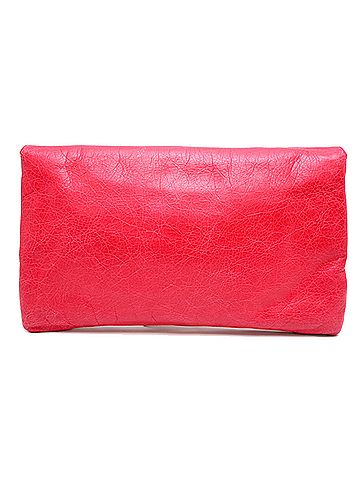 Balenciaga Balenciaga Envelope Clutch Handbag 224915 Leather Pink (view 2)