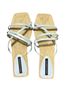 French Connection Blue Tan Sandals Size 10 - photo 1