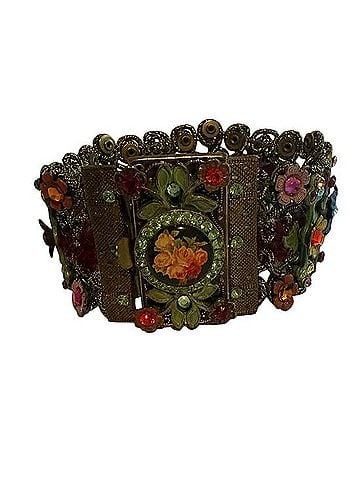 Michal Negrin Floral Jeweled Bracelet Belt (view 1)