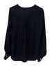 Express Pearl-Cuff V-Neck Blouse Long Sleeve Blouse - photo 2