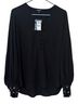 Express Pearl-Cuff V-Neck Blouse Long Sleeve Blouse - photo 1