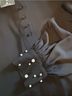 Express Pearl-Cuff V-Neck Blouse Long Sleeve Blouse - photo 7