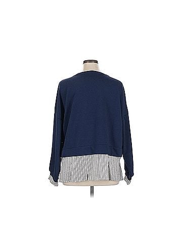 Maeve Striped Trim Twofer Long Sleeve Top (view 2)