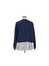 Maeve Blue White Long Sleeve Top Size XL - photo 2