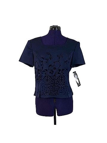 Donna Ricco Short Sleeve Blouse (view 1)