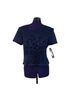 Donna Ricco 100% Polyester Floral Blue Short Sleeve Blouse Size 12 - photo 1
