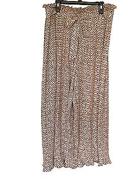 Alice Blue Geometric Cropped Tie Waist Casual Pants (view 1)