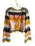 Pol 100% Polyester Stripes Multi Color Cardigan One size - photo 2