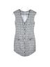 Amanda Uprichard 100% Polyester 95% Polyester 5% Elastane Checkered-gingham Black White Cocktail Dress Size XS - photo 1