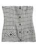 Amanda Uprichard 100% Polyester 95% Polyester 5% Elastane Checkered-gingham Black White Cocktail Dress Size XS - photo 4