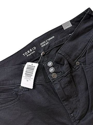 Torrid Bermuda Super Soft Jeggings Denim Shorts (view 2)