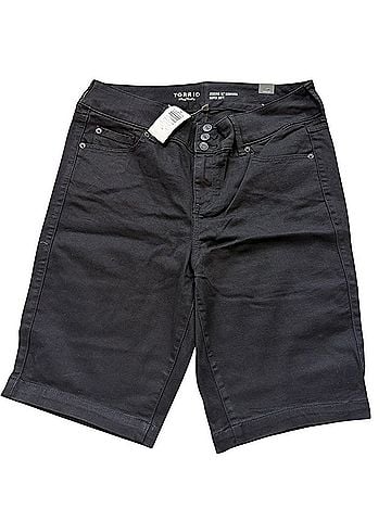 Torrid Bermuda Super Soft Jeggings Denim Shorts (view 1)