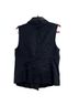 Vince. 55% Linen 33% Cotton 3% Metallic Fiber 100% Leather 100% Acetate Black Vest Size L - photo 2