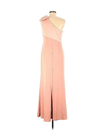 Adrianna Papell One Shoulder Satin Crepe Dress Cocktail Dress (view 2)