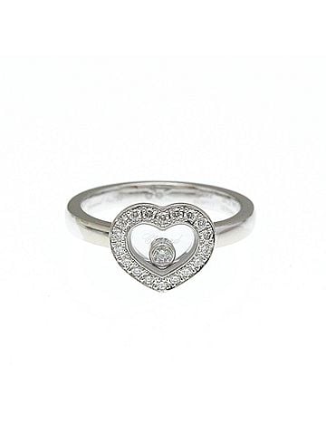 Chopard Chopard Happy Diamonds Heart Ring 82A054 White Gold (18K) Fashion Diamond Band Ring Silver (view 1)