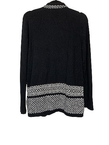 Michael Kors Open Front Ribbed Border Cardigan Cardigan (view 2)