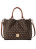 Dooney & Bourke Print Brown Leather Tote One size - photo 1