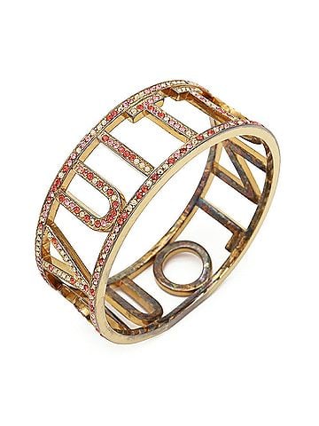 Louis Vuitton LOUIS VUITTON Bracelet 1001 Mille et Une Bangle Rhinestone GP Pink Gold (view 1)