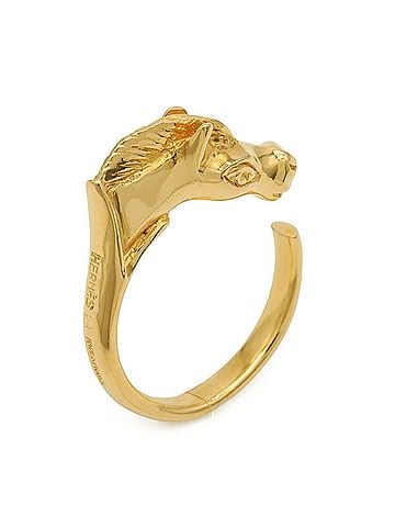 Hermès HERMES Cheval Horse Ring, Motif, GP Gold, Japanese Size Approx. 1 (view 2)