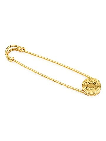Hermès HERMES Hermes Sellier Kilt Pin Brooch GP Gold (view 2)
