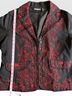New Directions Floral Paisley Black Red Jacket Size L - photo 3