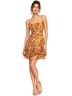 Bardot 100% Poly Chiffon Animal Print Multi Color Cocktail Dress Size 6 - photo 1
