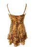 Bardot 100% Poly Chiffon Animal Print Multi Color Cocktail Dress Size 6 - photo 3