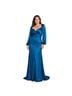 Mac Duggal 100% Polyester Blue Cocktail Dress Size 14 - photo 1