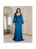 Mac Duggal 100% Polyester Blue Cocktail Dress Size 14 - photo 6