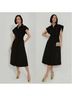 Tuckernuck Marled Black Casual Dress Size M - photo 5