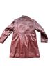 Phase Two 100% Leather Burgundy Coat Size M - photo 2