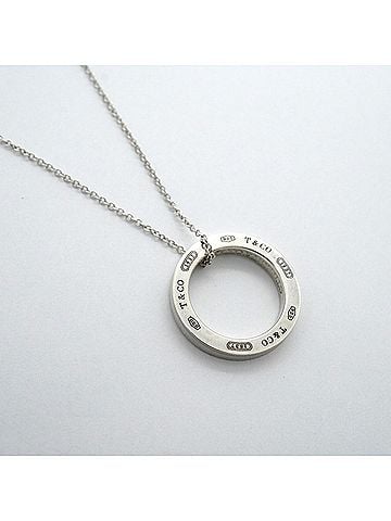 Tiffany & Co. Tiffany &amp; Co. Necklace 1837 Circle Sterling Silver 925 Women's (view 2)