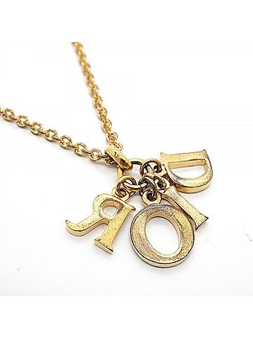 Christian Dior Christian Dior Necklace, GP Plated Gold, Women's (view 2)