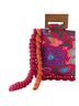 Zara Floral Multi Color Pink Green Orange Leather Clutch One size - photo 2
