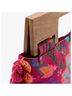 Zara Floral Multi Color Pink Green Orange Leather Clutch One size - photo 3