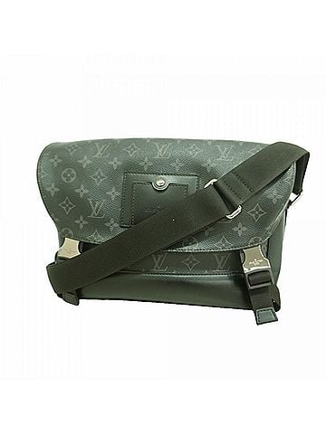 Louis Vuitton Louis Vuitton Monogram Eclipse Voyage PM Shoulder Bag M40511 Black Men's P3309223 (view 1)