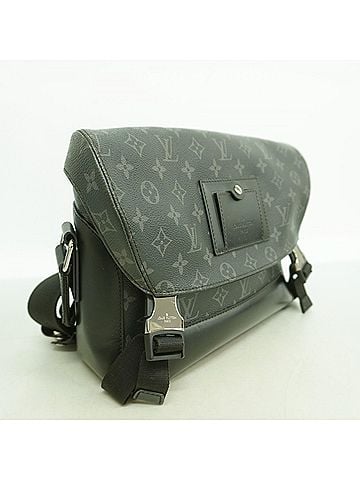 Louis Vuitton Louis Vuitton Monogram Eclipse Voyage PM Shoulder Bag M40511 Black Men's P3309223 (view 2)