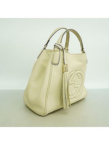 Gucci Gucci Soho Handbag 336751 Leather Ivory Champagne Women's P3299878 (view 2)