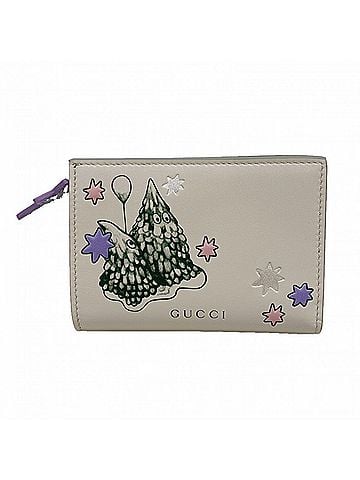 Gucci Gucci Wallet, Higuchi Yuu Design, 860650, Leather, Beige, Multicolor, Women's, P3279964 (view 1)