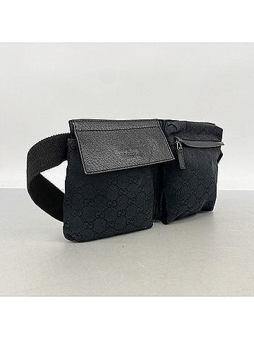 Gucci Gucci Bag/Waist Bag GG Canvas 28566 Black Men's Women's P3245485 (view 2)