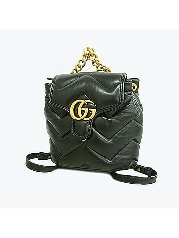 Gucci Gucci GG Marmont Backpack 777253 Leather Black Women's OP014968 (view 1)