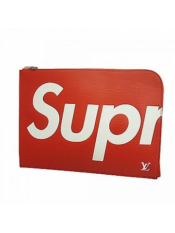 Louis Vuitton Louis Vuitton Epi Supreme Pochette Jour GM Clutch Bag M67722 Red Women's OP014790 (view 1)