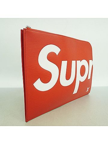 Louis Vuitton Louis Vuitton Epi Supreme Pochette Jour GM Clutch Bag M67722 Red Women's OP014790 (view 2)