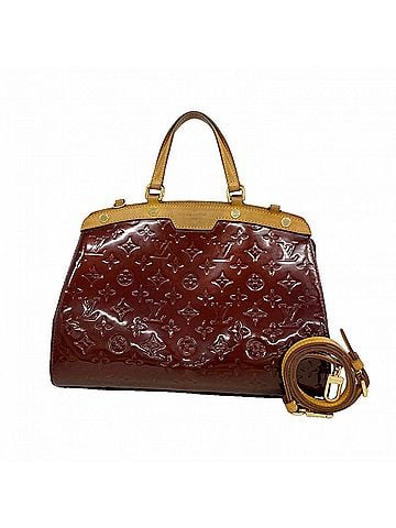 Louis Vuitton Louis Vuitton Vernis MM Handbag M91690 Rouge Fauviste 2-way bag for women OP014505 (view 1)