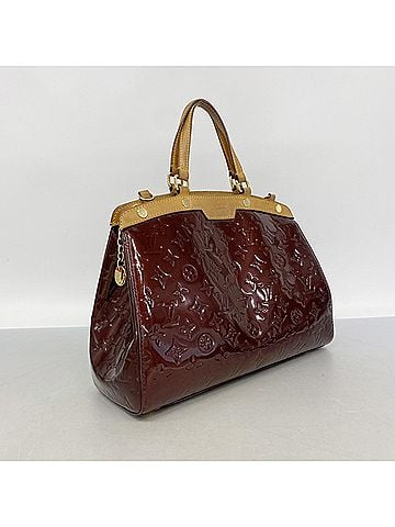 Louis Vuitton Louis Vuitton Vernis MM Handbag M91690 Rouge Fauviste 2-way bag for women OP014505 (view 2)