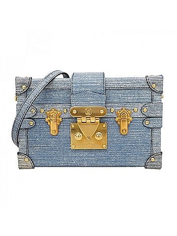 Louis Vuitton Louis Vuitton Petite Malle Shoulder Bag M54589 Blue Women's OP014009 (view 1)